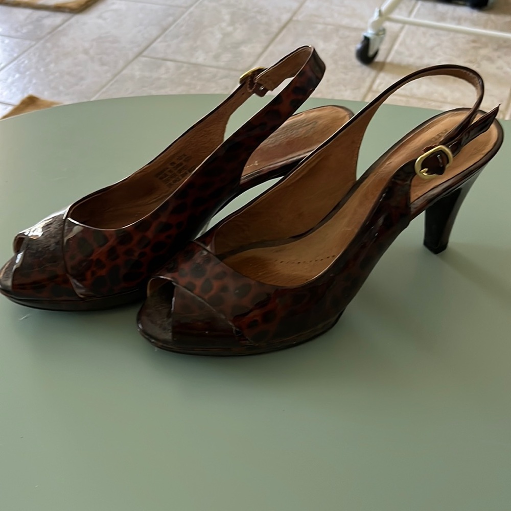 Clark artesian animal print pumps size 8 worn a few times.